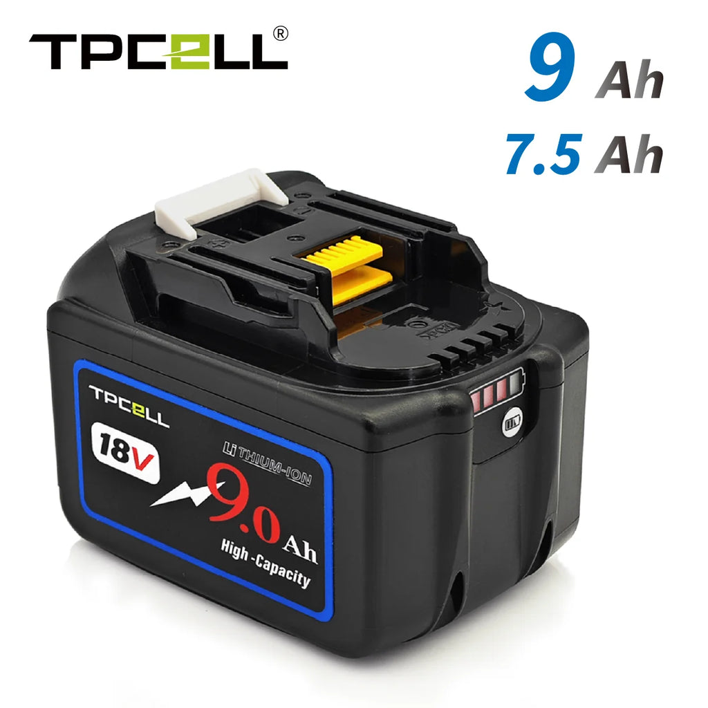 TPCELL 18V 7.5AH/9AH For Makita 18V Battery Power Tools Li-i