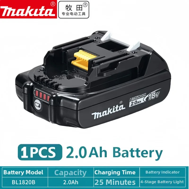 100% Original 6AH Makita BL1860 18V Battery Power Tools Li-ion Replacement LXT BL1850 BL1840 for 18V Screwdriver with BMS 18V