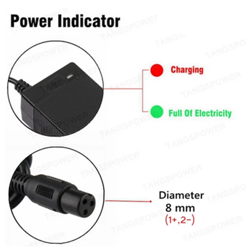 67.2V 2A Lithium Battery Charger 16S 60V Li-ion Battery Pack Charger Intelligent Fast Charging New Experience Power Tool Charger