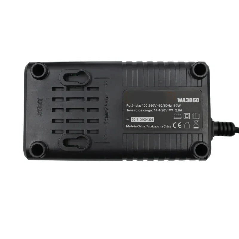 WA3860 Li-ion Battery Charger For Worx 20V WA3551 WA3572 WA3