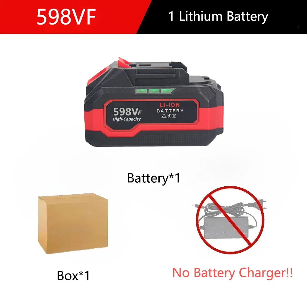 198VF 598VF 998VF 18V 21V High Capacity Rechargeable Lithium Ion Battery for Makita Power Tool Replacement Battery with BMS