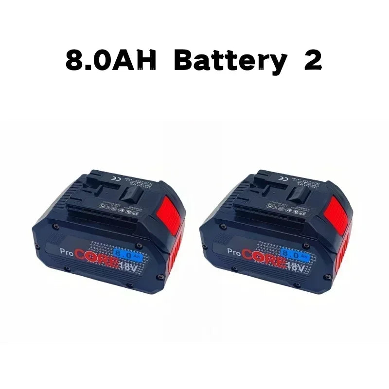 ProCORE 18V 4AH 8Ah 12Ah replacement battery for Bosch 18V cordless tools BAT609 BAT618 GBA18V 21700 high power 5C power cell