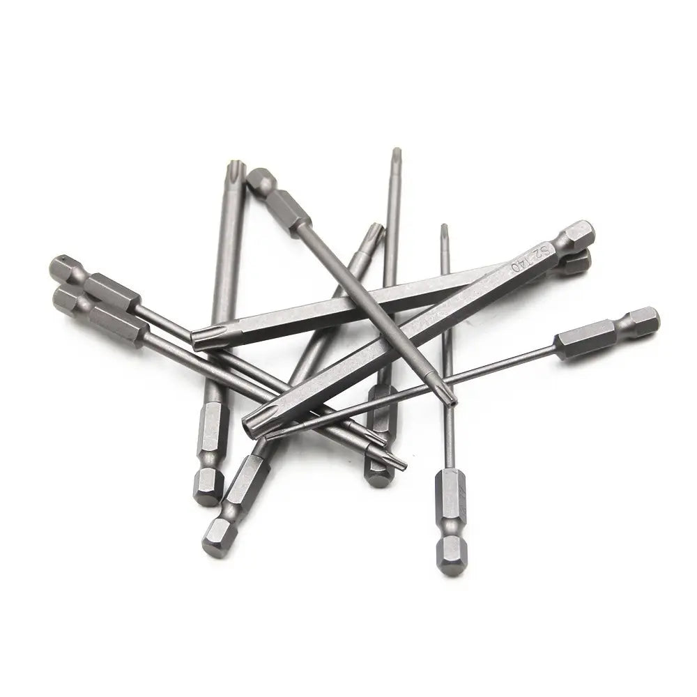 12Pcs Hex Bits Driver Tamper Proof Security Drill Magnetic B