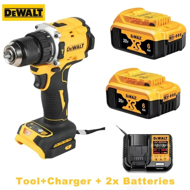 Original 100% Dewalt 20V XR Battery Power Tools DCD805 Dewalt 20V Battery DCB206 6000mAh DCB205 5Ah DCB184 DCB1104 Fast Charger