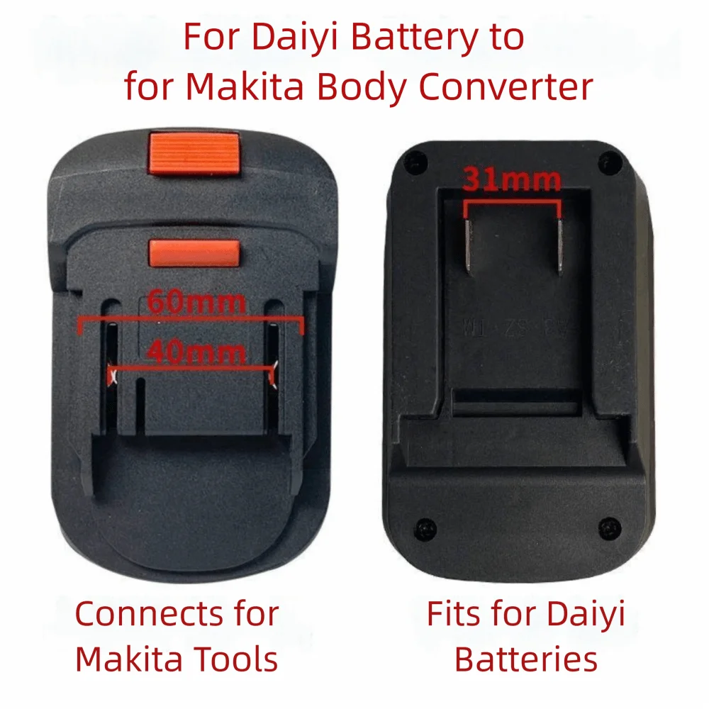 New 2 in 1 Lithium Battery Converter 18V Plastic Converter Base Battery Adapter Electrical Tool Accessory For Makita
