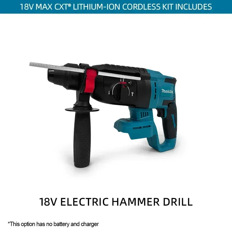 Makita Original 18V 26MM Brushless Hammer Drill Cordless Lithium Electric Drill Power Tool tool without battery