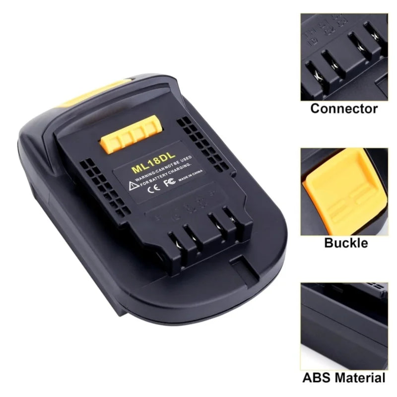 New ML18DL Lithium Battery Converter Adapter for Mil-Waukee 