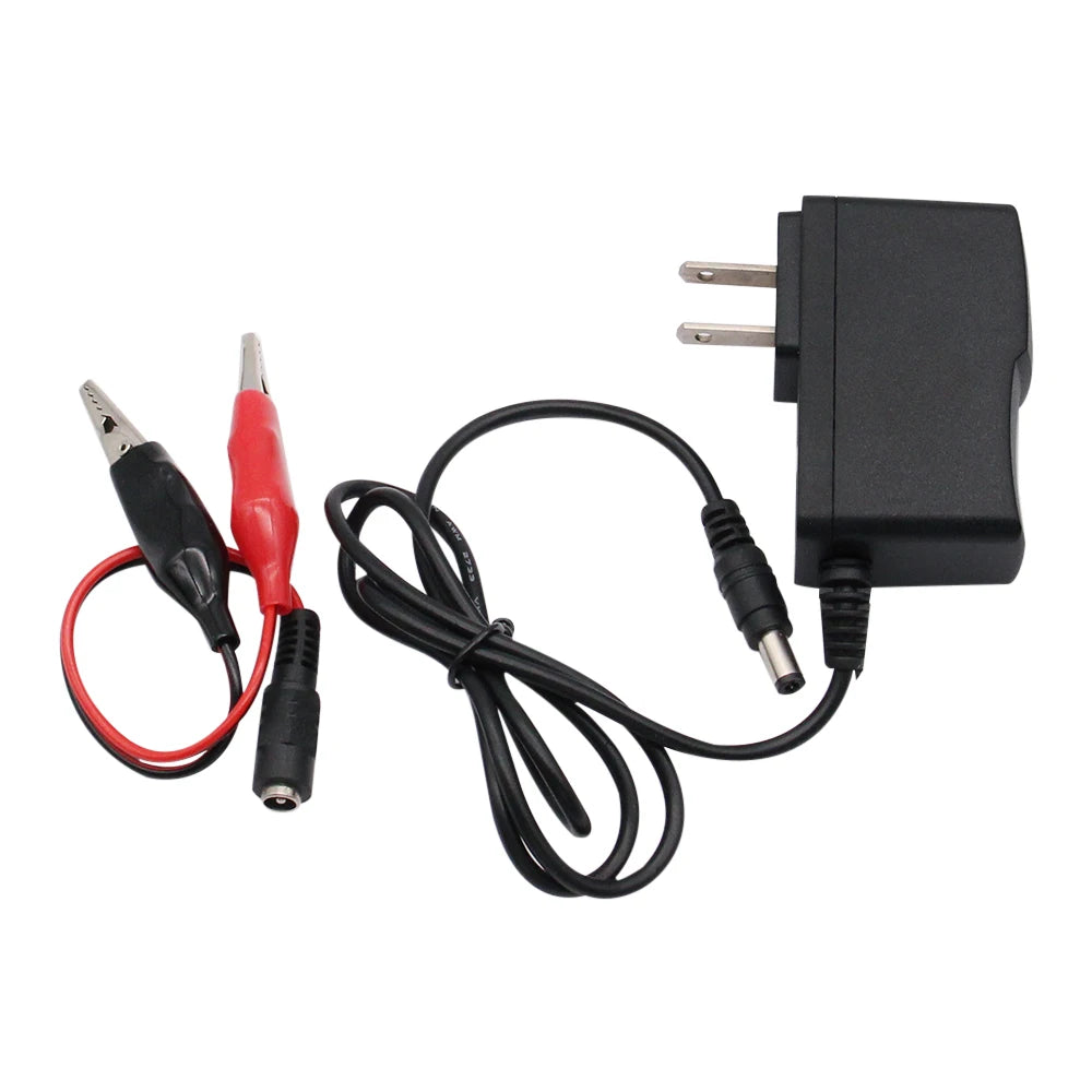 12V 1000mA Lead Acid Dry Battery Charger for Car Motorcycle 