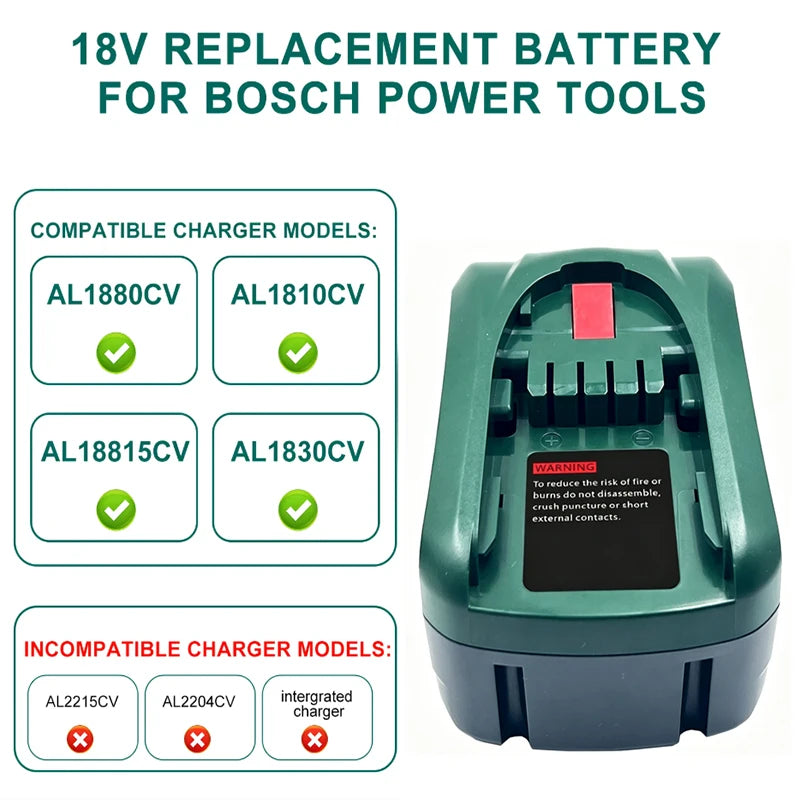 Original Battery For Bosch PBA Rechargeable Battery 18V For 