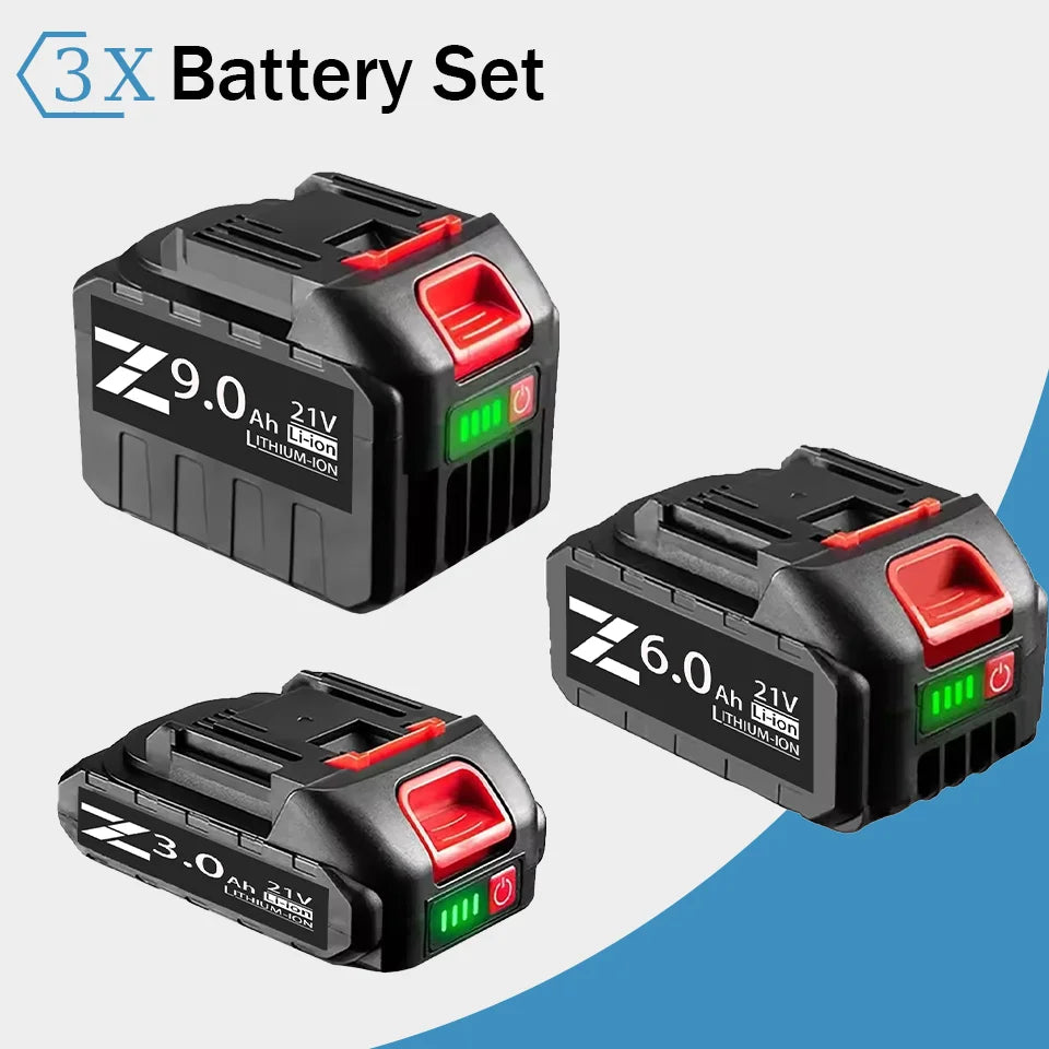 18V 21V 388VF Rechargeable Li-ion Battery 3.0Ah 6.0Ah 9.0Ah For Makita 18V LXT Power Tools Replacement Battery LED Indicator BMS