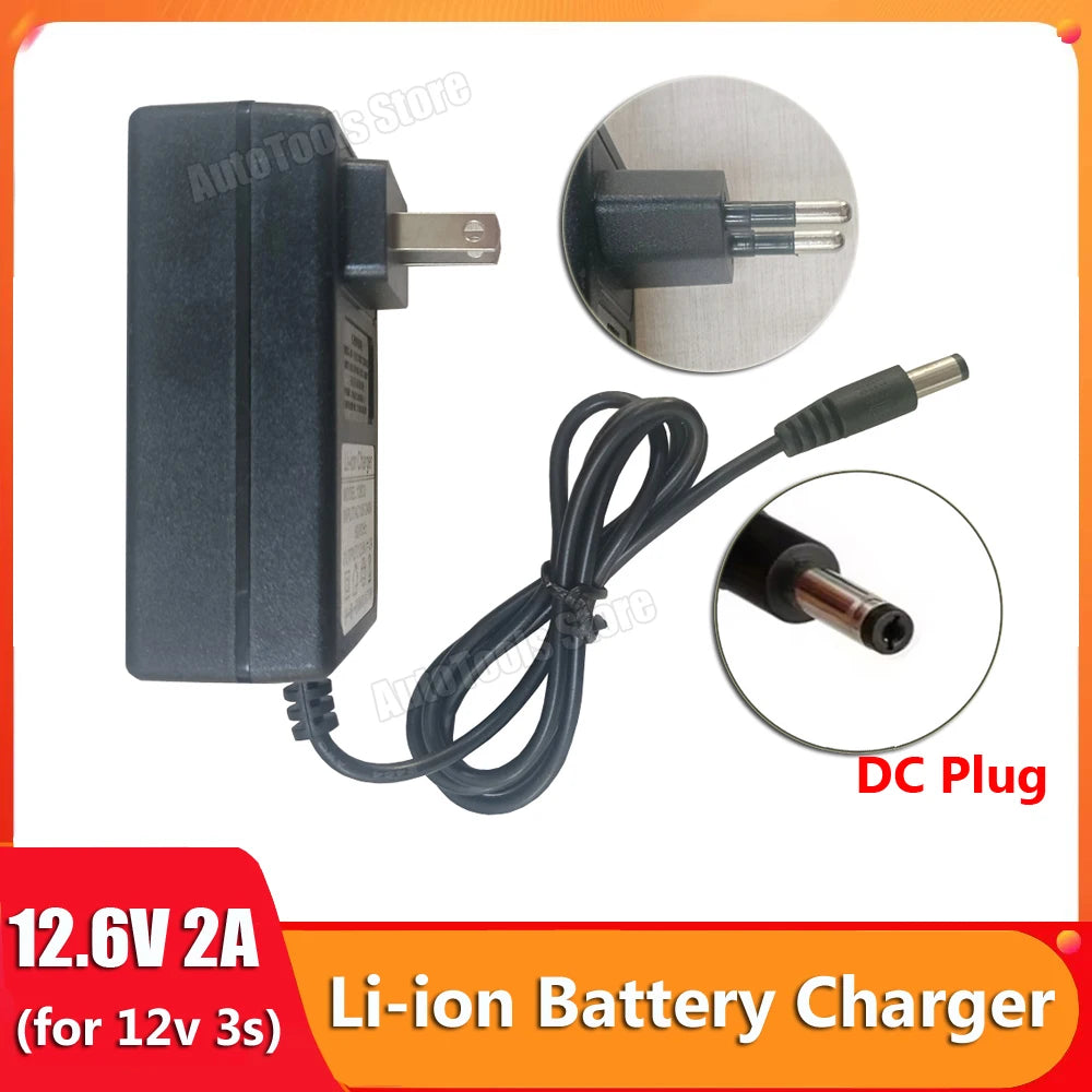 12.6V 2A Li-ion Battery Charger For Lithium Battery 12V 3S P