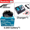 Makita 18V BL1860B Rechargeable Battery for 18V Power Tools Compatible with BL1850B LXT400 - Replacement 18V Makita Battery