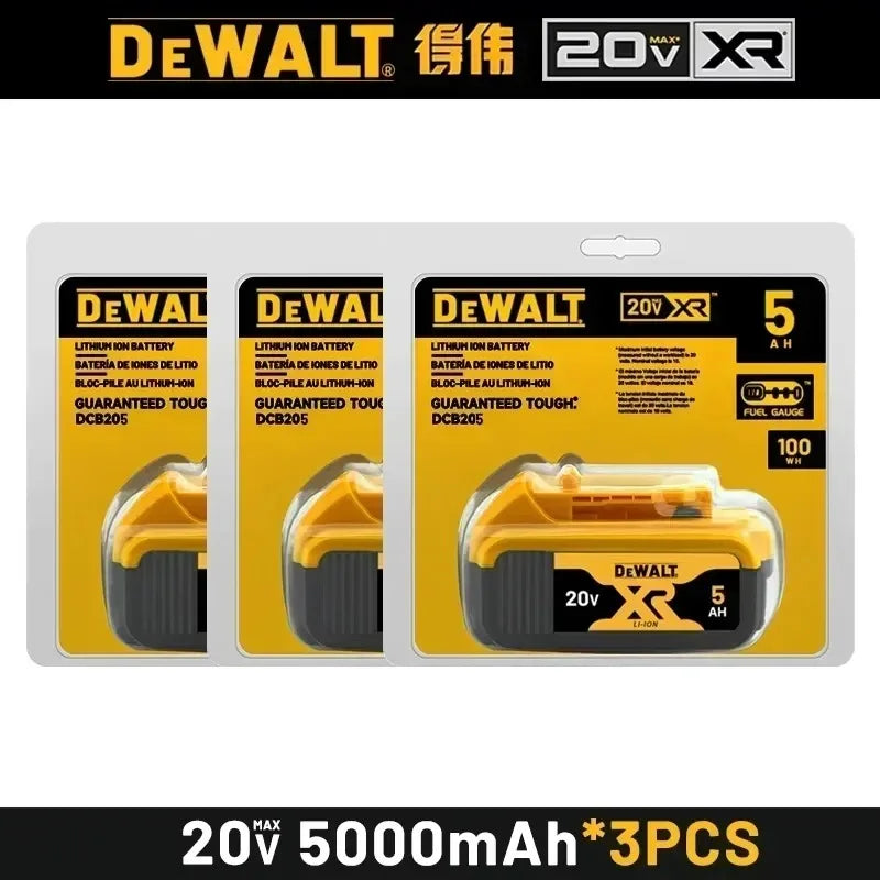 100% Original DeWalt 20V 6000mAh Battery Power Tool Replacement for DeWalt DCB206 DCB205 DCB805 DCB200 Power Tool