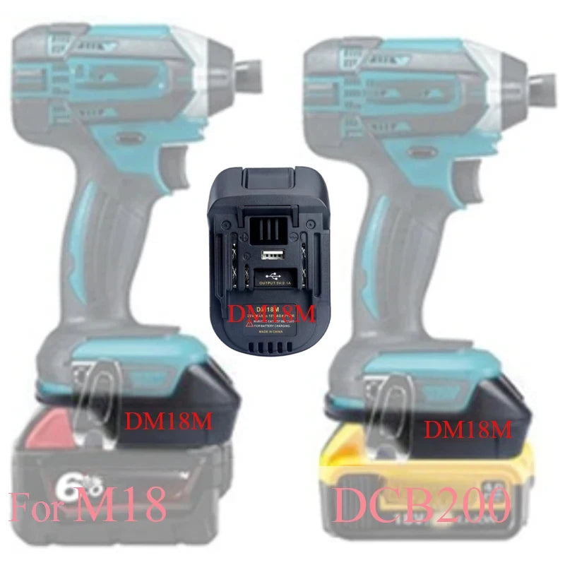 DM18M Converter Adapter For Milwaukee For M18 For Dewalt 20V