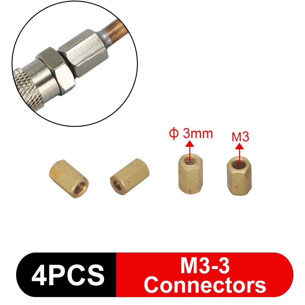 3mm/4mm Hose Hydraulic Copper Tube Welding M3/M5 Connector Bender Tool for RC Excavator Hydraulic Model Parts