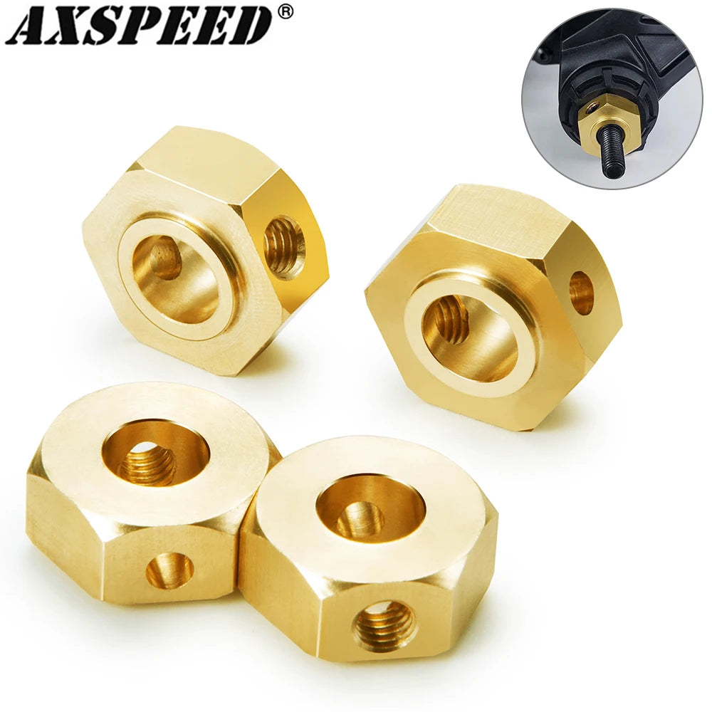AXSPEED 4PCS Wheel Hex Adapter Brass Counterweight Axle Comb