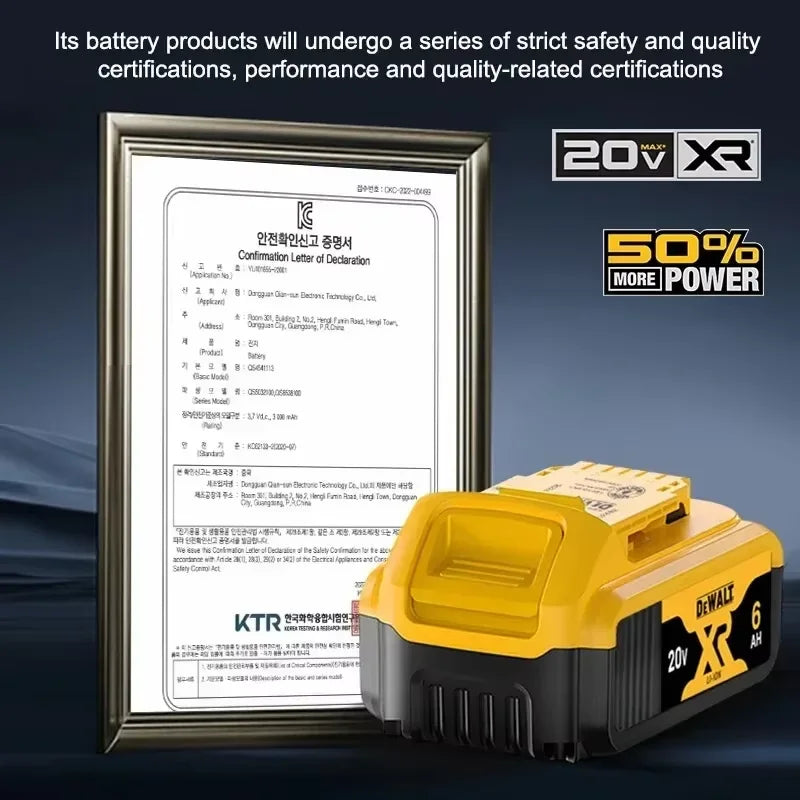 DeWALT Original Battery 20V/60V 9000mAh MAX FlexVolt for DCB