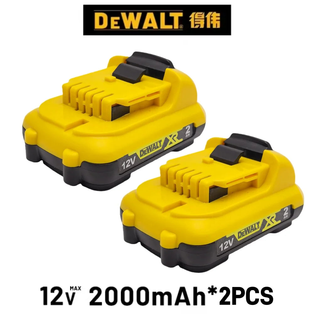 Authentic DEWALT lithium-ion battery dewalt 12V xr max LED battery 2.0Ah DCB125 DCB124 DCB122 DCB127 power tool batter