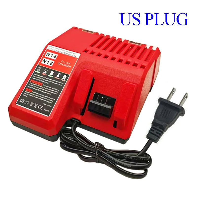 Power Tool Accessories Parts For Milwaukee 14.4V 18V Li-ion Battery Charger For M18 Lithium Ion Battery 48-11-1852 48-11-1811