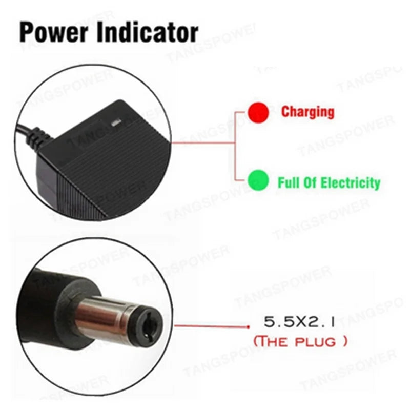 67.2V 2A Lithium Battery Charger 16S 60V Li-ion Battery Pack Charger Intelligent Fast Charging New Experience Power Tool Charger