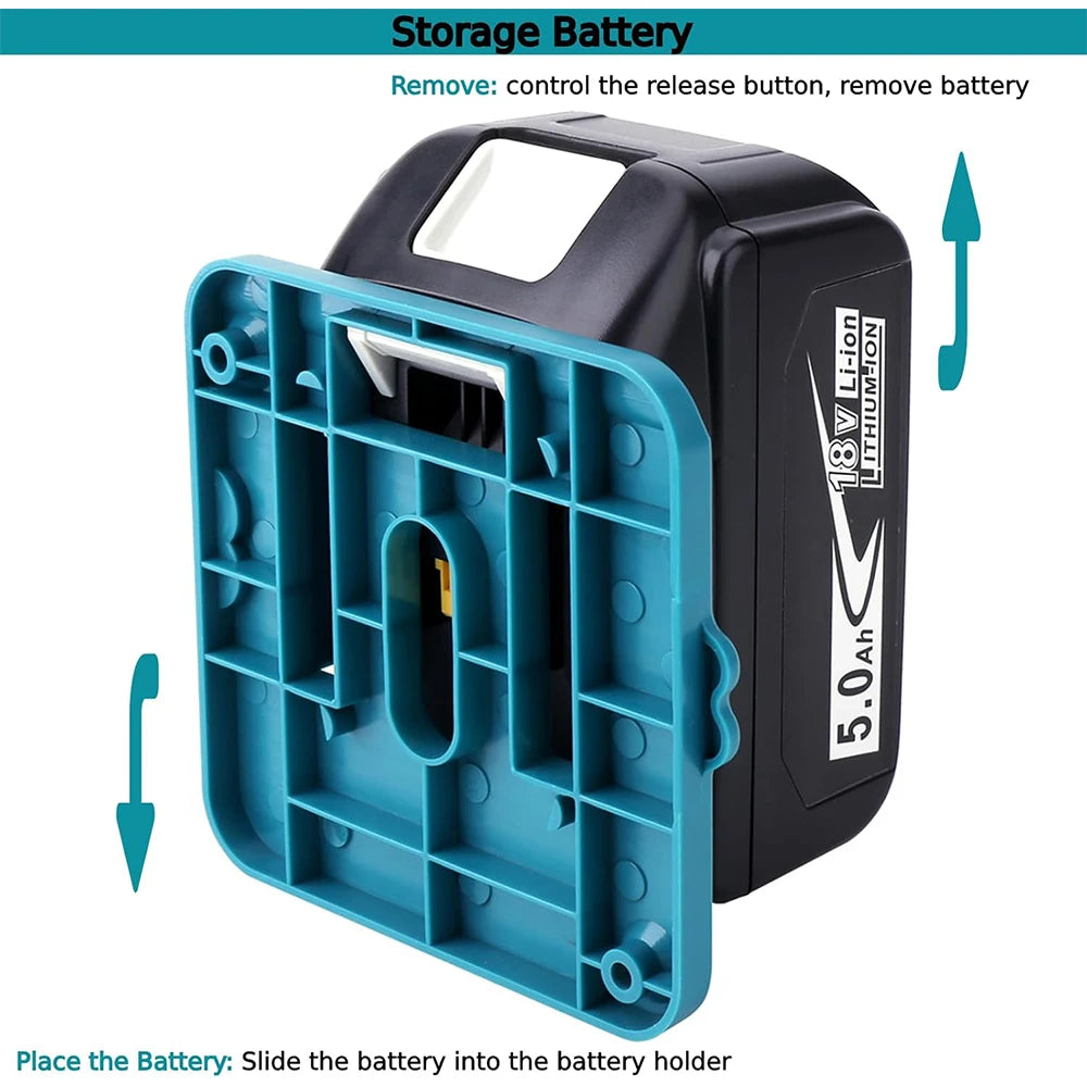 5PCS Battery Holder for Makita 18V Li-ion Battery Tools Mach