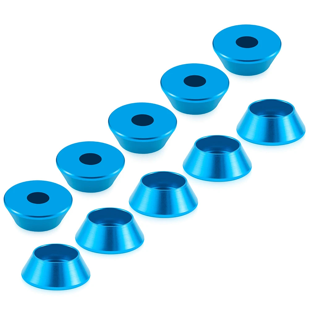AXSPEED 10Pcs Aluminum M3 Countersunk Head Washer Gasket Cap Screw Hex Socket Screw for RC Model Upgrade Parts