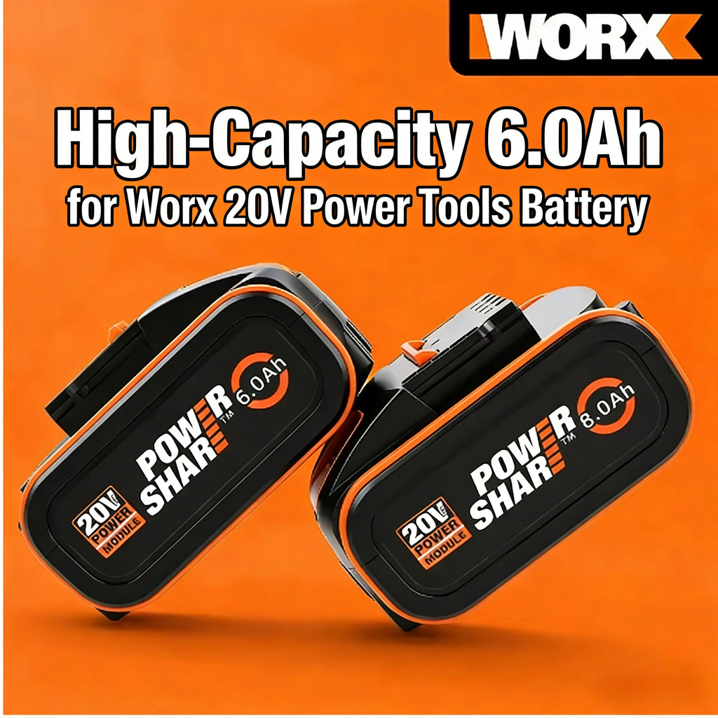 Worx 20V High-Capacity Battery 4.0/6.0/8.0Ah multi-tool shar