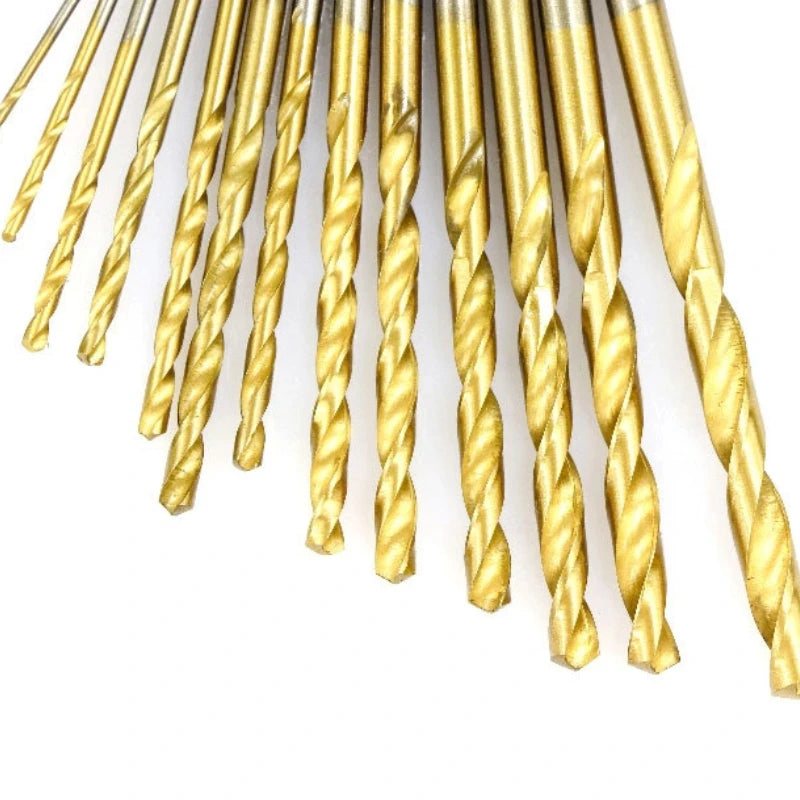 13PCS Drill Bit Set High-Speed Steel Drill Kit Impact Quick 