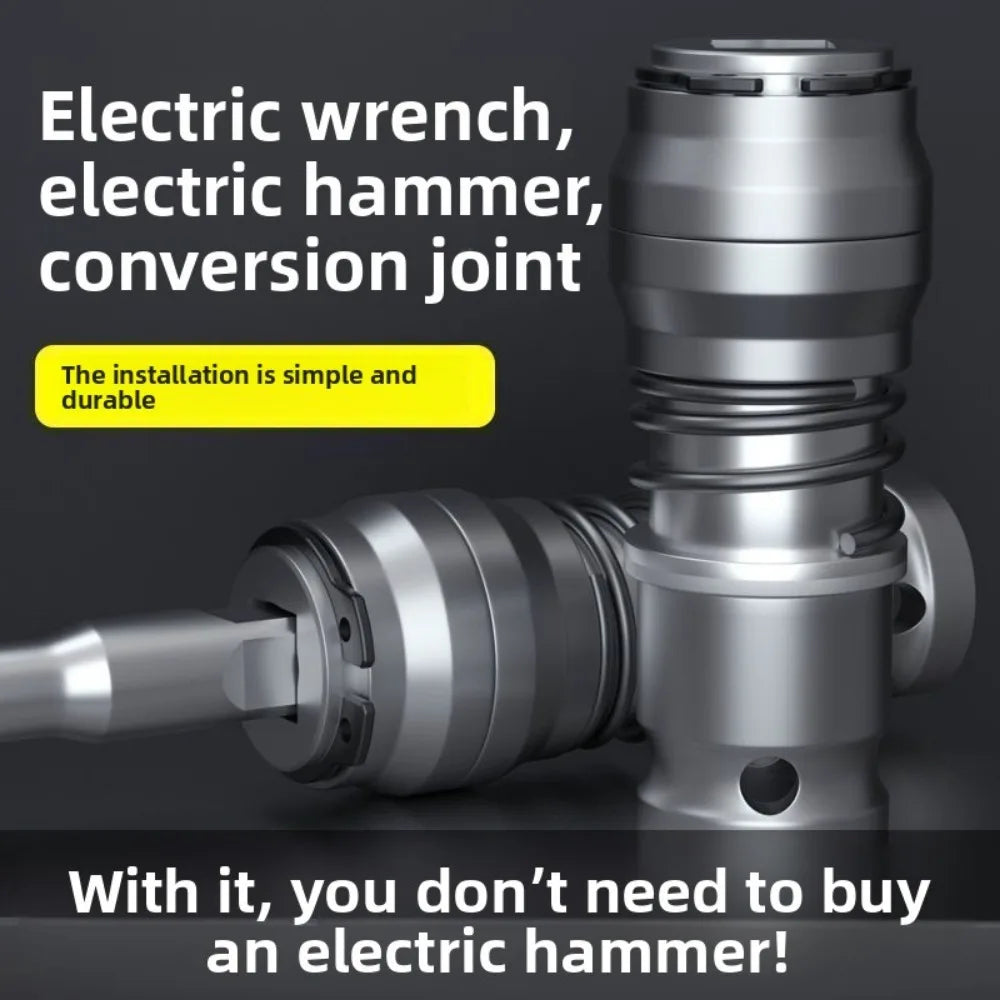 Electric Hammer Conversion Adapter For Cement Wall Punching 