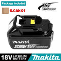 100% Original Makita 18V 6.0 Rechargeable LithiumBattery with LED Indicator High Capacity for Makita Cordles Power Tool Battery