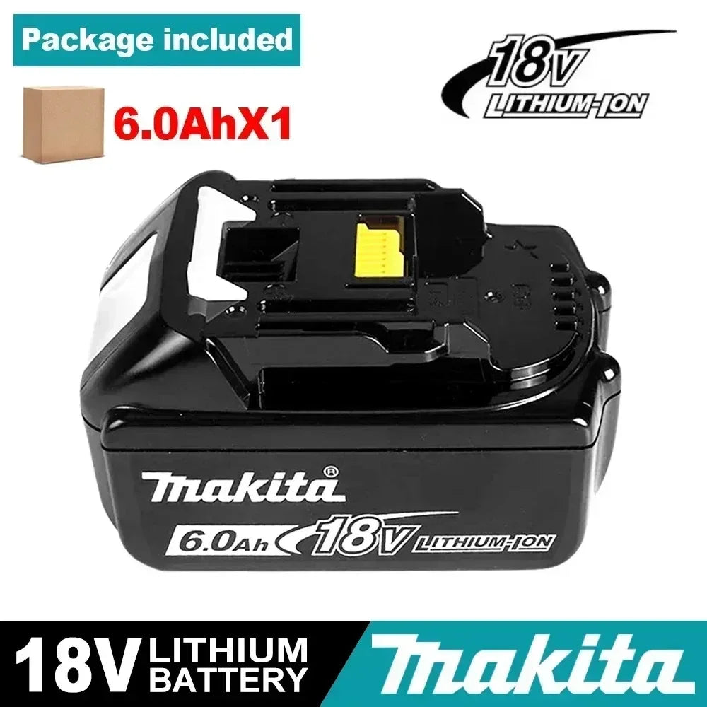 100% Original Makita 18V 6.0 Rechargeable LithiumBattery with LED Indicator High Capacity for Makita Cordles Power Tool Battery