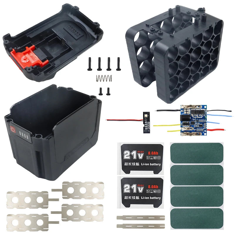10/15/20 Cores Plastic Battery Case Storage Box Shell PCB Ch