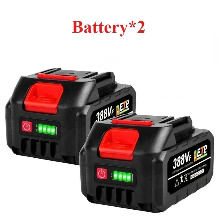 21V 388VF 15000mAh High Capacity Rechargeable Lithium Ion Battery for Makita 18V/21V Cordless Power Tools Replacement Battery