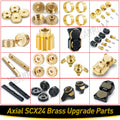 YEAHRUN Axial SCX24 Upgrade Parts Brass Counterweight Wheel 