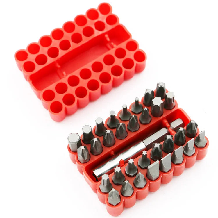 33Pcs Solid Screwdriver Bit Set Smooth High Hardness Electric Bit Set Rechargeable Drill Bits Special Shaped Screwdriver Bits