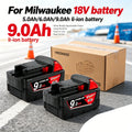 100% New for Milwaukee 18v Battery 9.0Ah High Output 18V Lit