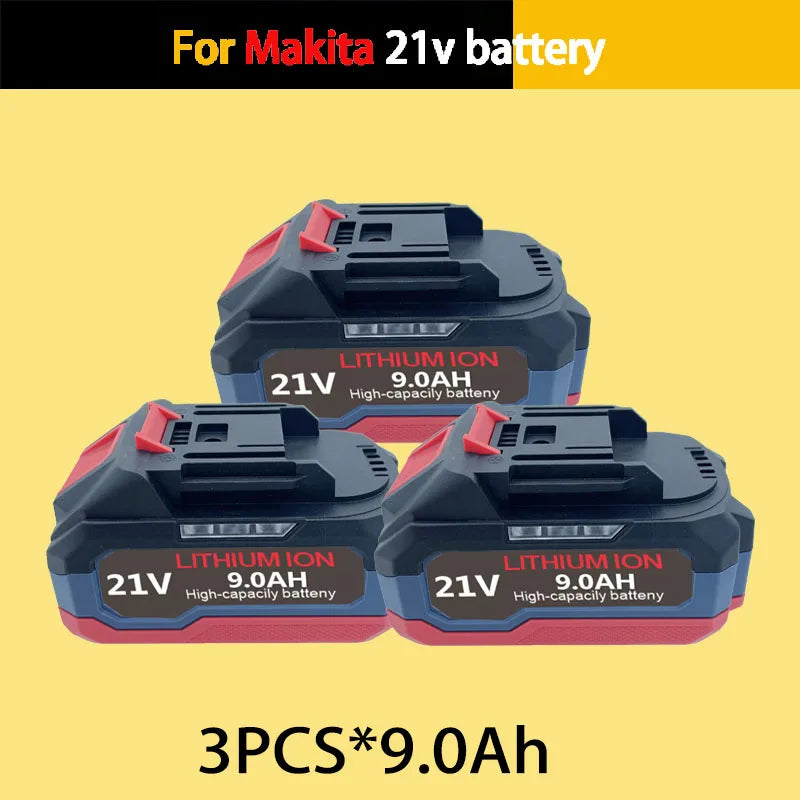 For Makita 18V21V 6.0Ah9.0Ah 12.0Ah Battery Power Tools Li-ion Replacement LXT BL1850 BL1860 DDF487 for 18V Screwdriver with BMS