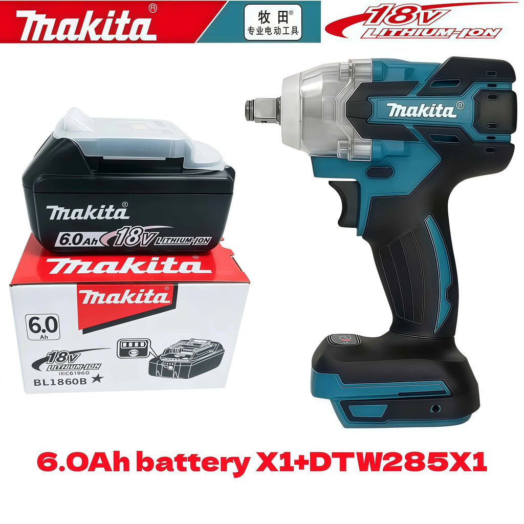 Genuine 6AH Makita BL1860B 6Ah Battery Power Tools Li-ion Replacement LXT BL1850 BL1840 for 18V Screwdriver with BMS 18V Battery