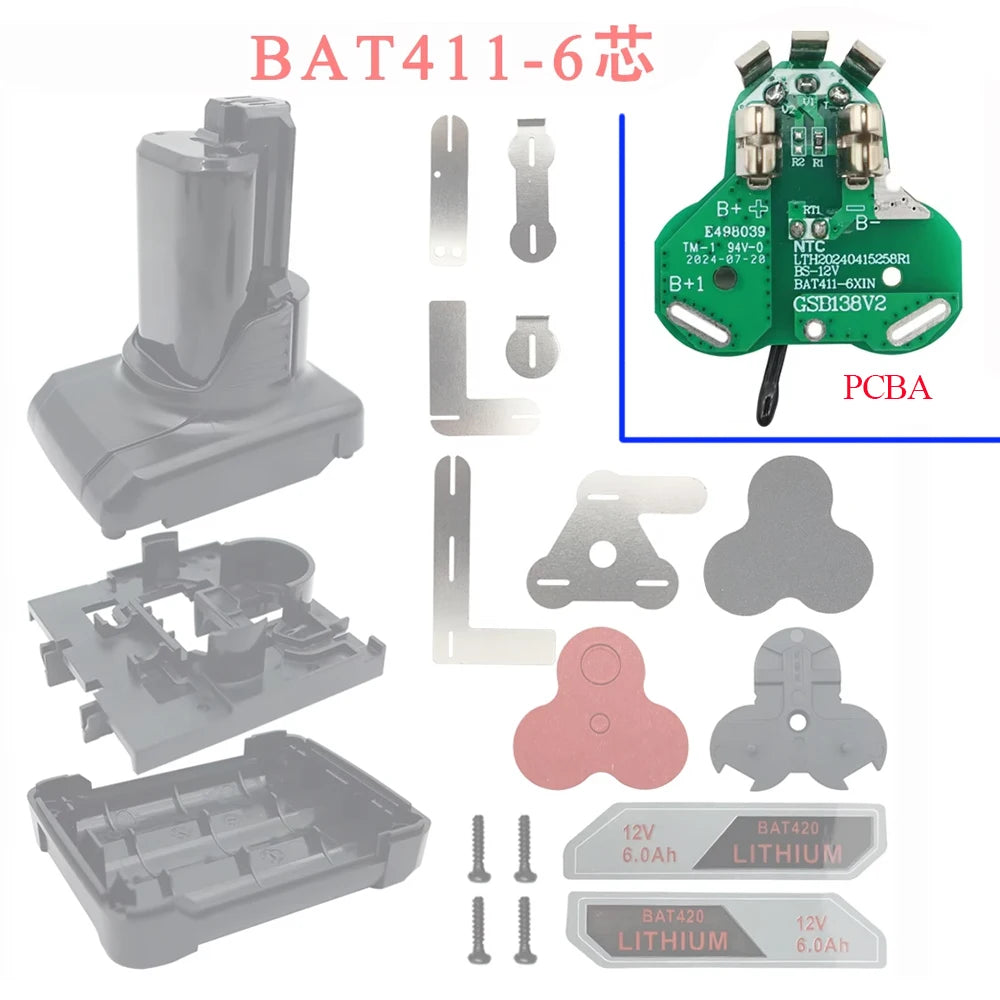 BAT411 BAT420 Li-ion Battery BMS PCB charging Protection Boa