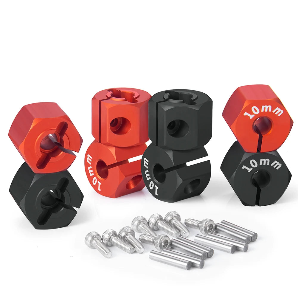 YEAHRUN 4PCS 12MM Hex Wheel Adapter with Pins Screws 8/9/10/