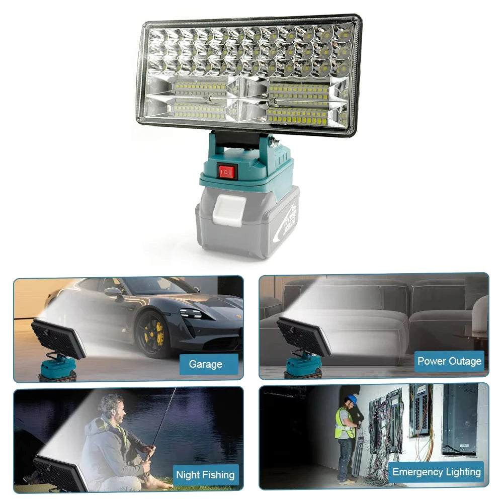 LED Work Lights for Makita 18V Lithium Battery Handheld Lamp