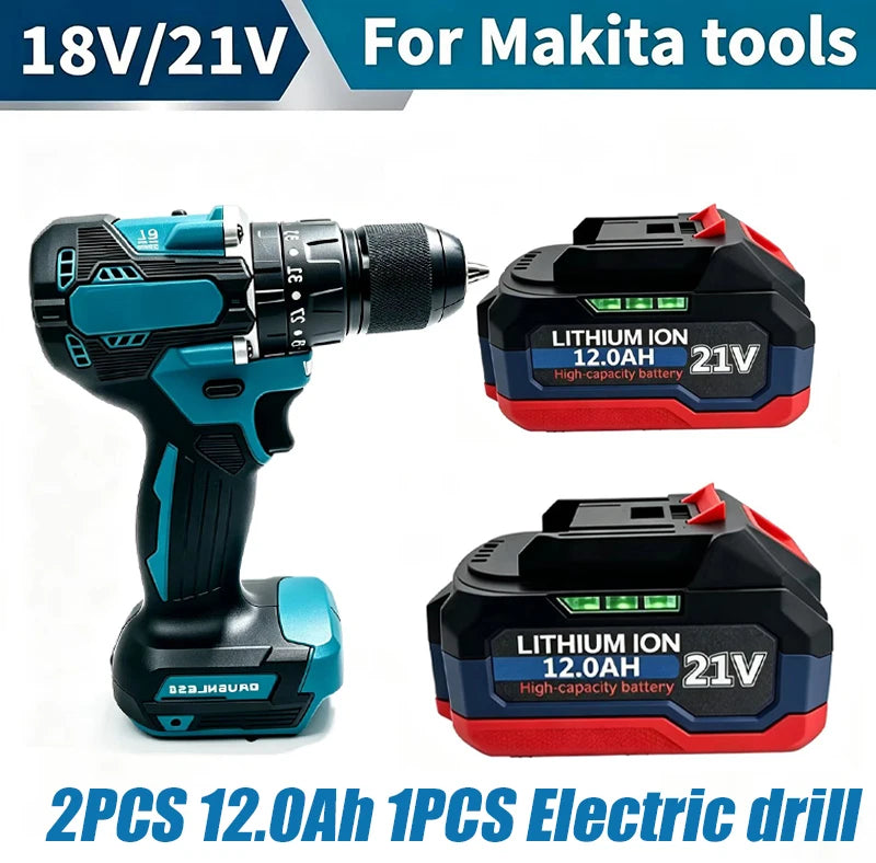 21V for Makita Battery Power Tools Li-ion Replacement LXTBL1860 BL1850 for 18V/21V Screwdriver with BMS 18V Battery