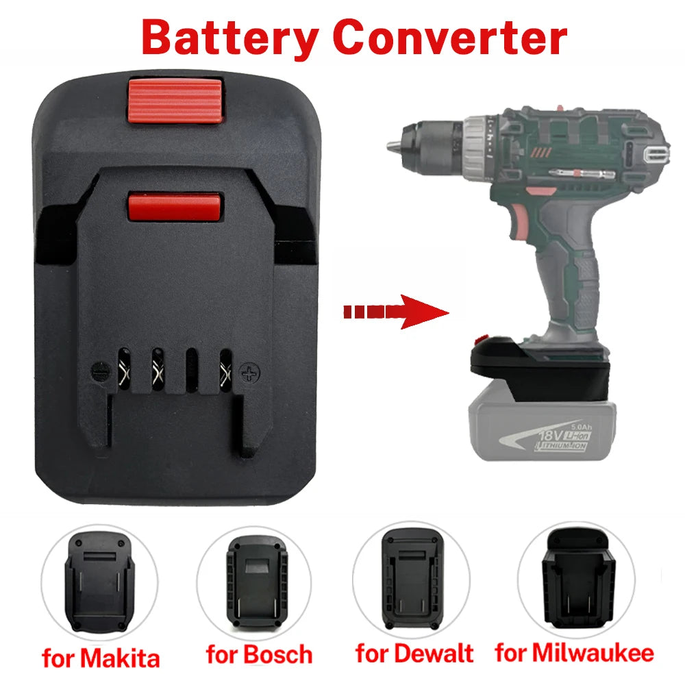 NEW Battery Adapter Converter for Makita/Bosch/Milwaukee/Dew