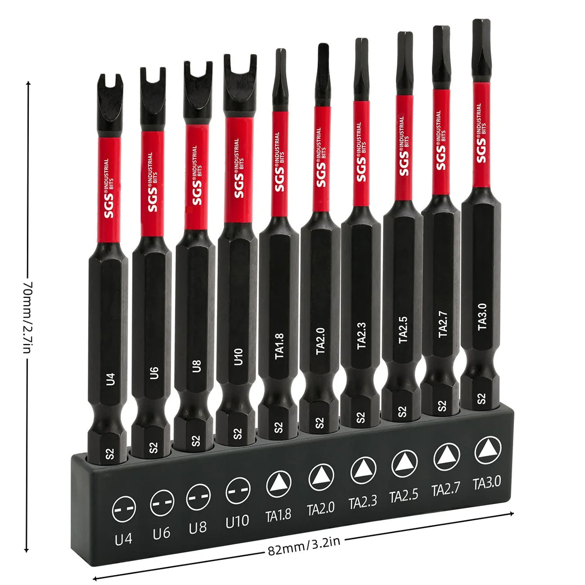 10-Piece Anti-Slip Impact-Resistant Strong Magnetic Screwdri