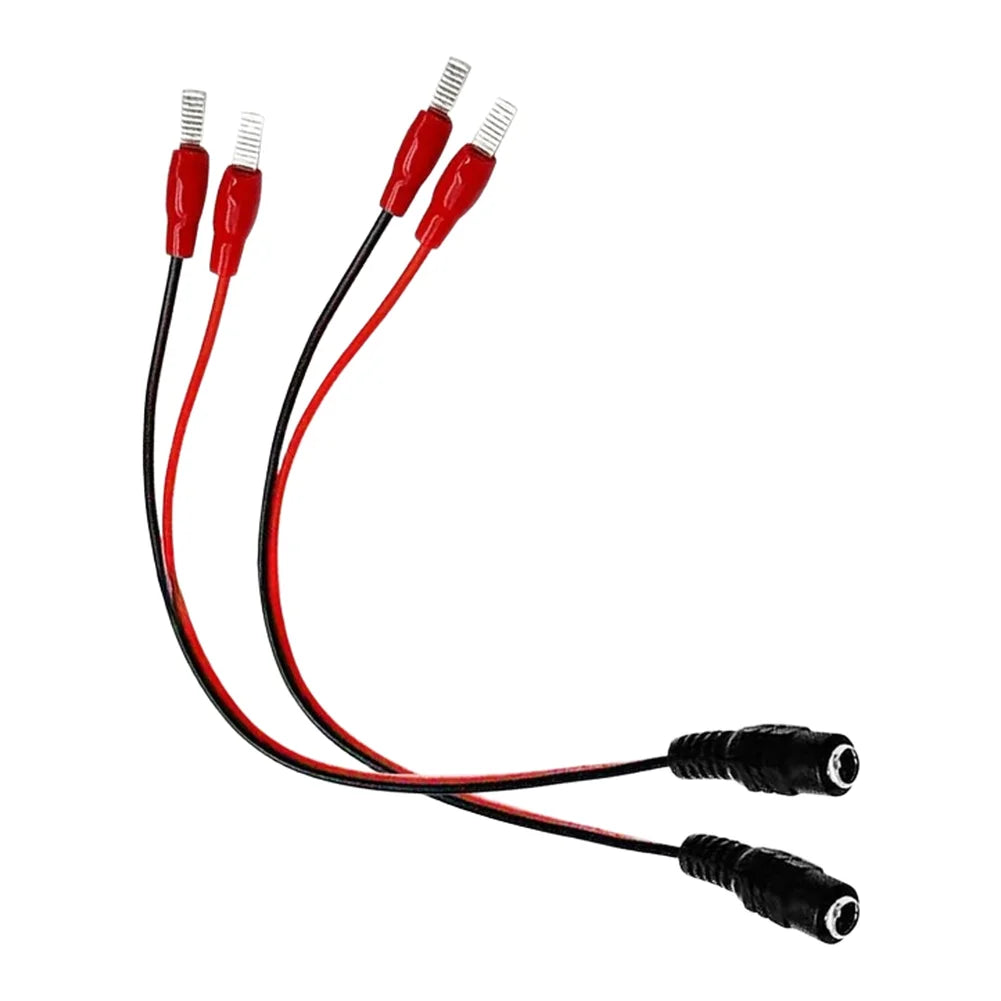 2pcs Power Tool Battery Charger Cable 5.2x2.1/5.5x2.5mm DC C