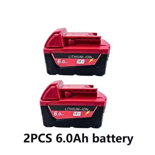 M18 For Milwaukee 18V Power Tool Battery Charger BR XC M18B5 48-11-1860 Built-in 18650 Power Tool Battery 6.0Ah/9.0Ah/12.0Ah