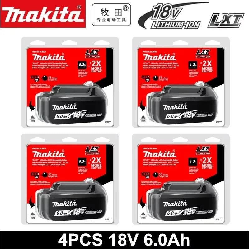 Genuine 6AH Makita BL1860 6Ah Battery Power Tools Li-ion Replacement LXT BL1850 BL1840 for 18V Screwdriver with BMS 18V Battery