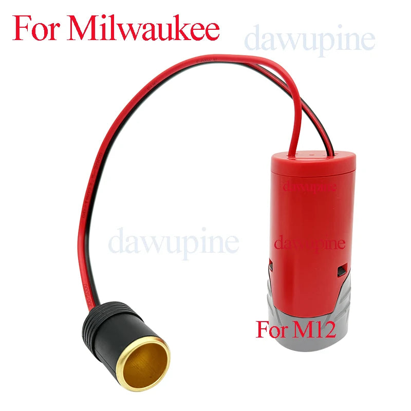 Lithium Battery Charging Case Car Cigarette Lighter Adapter 