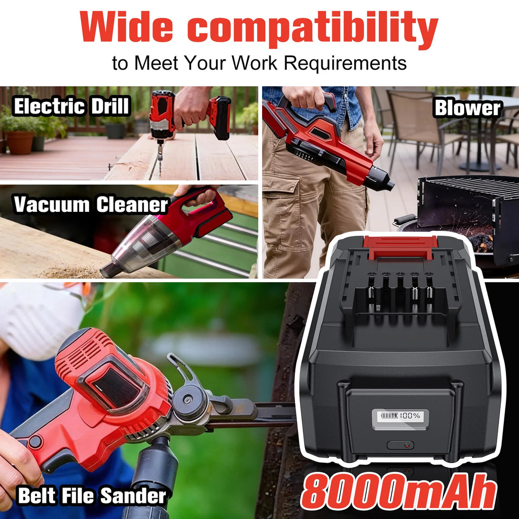 For EINHELL EIN18C2 18V 8.0Ah Battery Li-ion Replacement Bat