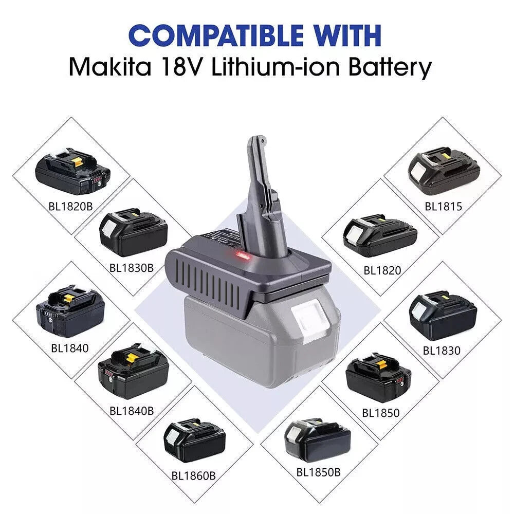 Turpow Battery Adapter For Makita BL1830 18V Battery to Dyso